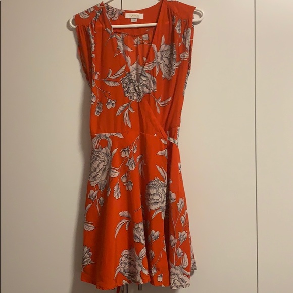Yumi Kim Red Carnation Wrap Dress - Picture 2 of 4